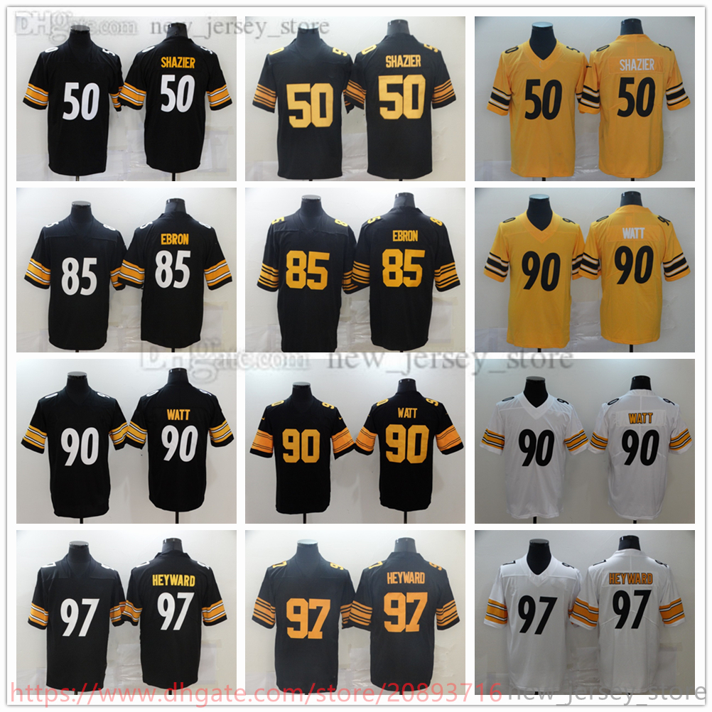 Movie College Football Wear Jerseys Stitched 90TJWatt 97 CameronHeyward 50 RyanShazier 85 EricEbron Breathable Sport High Quality Man