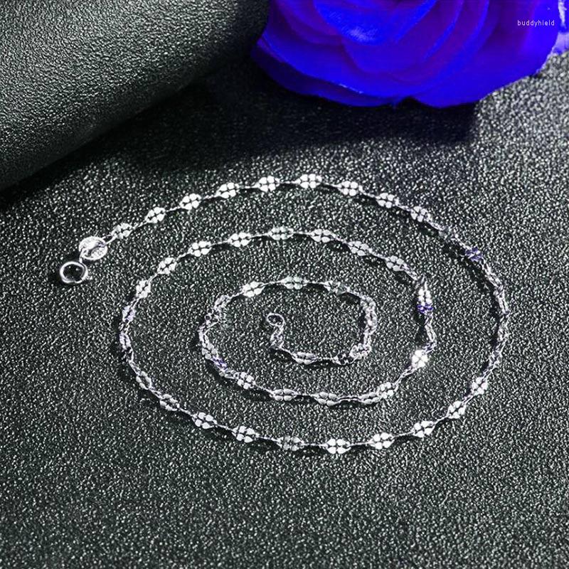 Chains Real 925 Silver Chain Necklace Twisted Flower Gift For Women Fine Jewelry Finding Choker Accessories
Chains Real 925 Silver Chain Necklace Twisted Flower Gift For Women Fine Jewelry Finding Choker Accessories