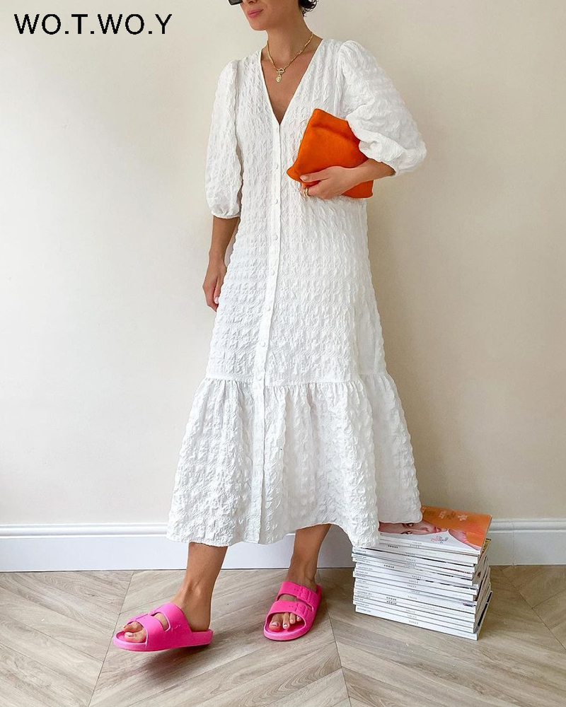 Casual Dresses Gaun Chiffon Putih Berkerutan Kerah V Womwoy Longgar Setengah Betis Musim Semi Panas Bohemia Wanita Pakaian Manis Liburan 2023 230509, White
Casual Dresses Gaun Chiffon Putih Berkerutan Kerah V Womwoy Longgar Setengah Betis Musim Semi Panas Bohemia Wanita Pakaian Manis Liburan 2023 230509, White