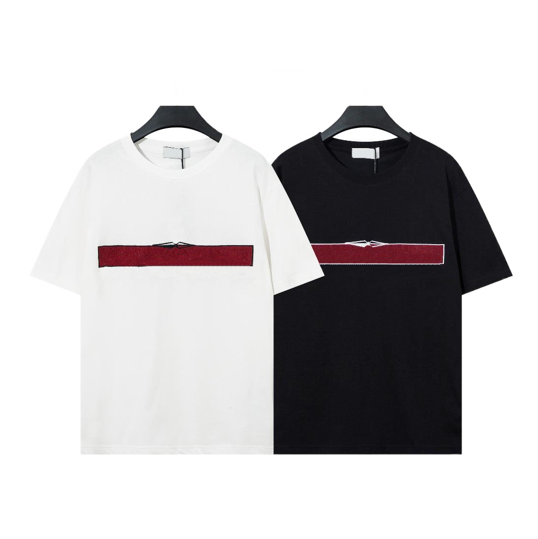 Men designer t shirt Summer fashion round neck breathable short sleeved top t shirt woman High quality black white M-2XL
