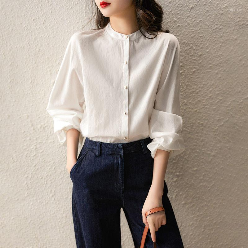 Women's Blouses Shirt Women's Fashion O-Neck Solid Lantern Sleeves Loose Korean Version Top Office Womens Tops Blouse, White
Women's Blouses Shirt Women's Fashion O-Neck Solid Lantern Sleeves Loose Korean Version Top Office Womens Tops Blouse, White