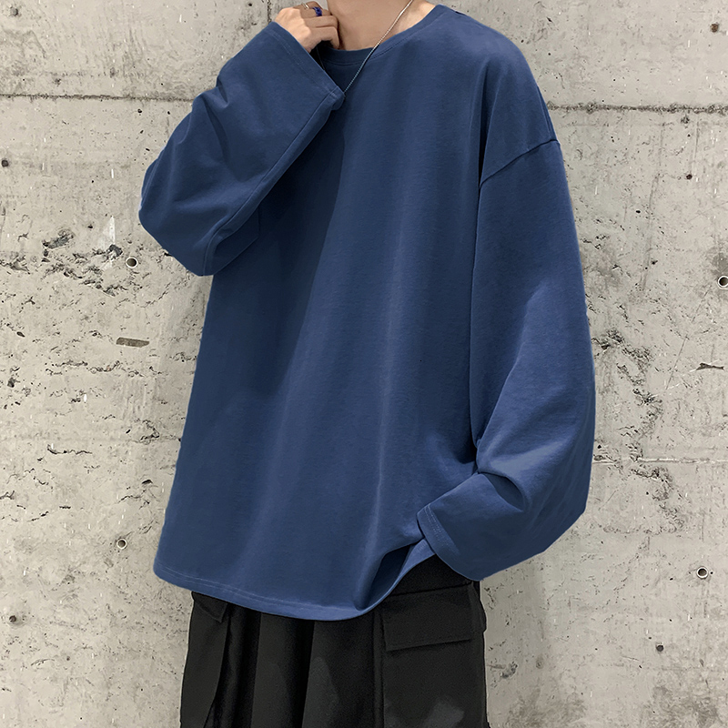 Men's T-Shirts Autumn Long Sleeve T-Shirt Men Fashion Solid Basic T Shirt Mens Oversized Hip Hop Casual Cotton Women Streetwear Top Tees 230510