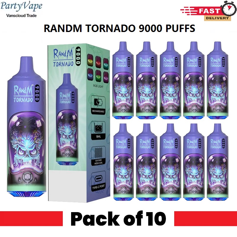 Original RandM Tornado 9000 Puff Disposable E Cigarettes 0.8ohm Mesh Coil 18ml Pod Battery Rechargeable Electronic Cigs Puff 9K 0% 2% 3% 5% Vape Pen 43 Flavors
Original RandM Tornado 9000 Puff Disposable E Cigarettes 0.8ohm Mesh Coil 18ml Pod Battery Rechargeable Electronic Cigs Puff 9K 0% 2% 3% 5% Vape Pen 43 Flavors