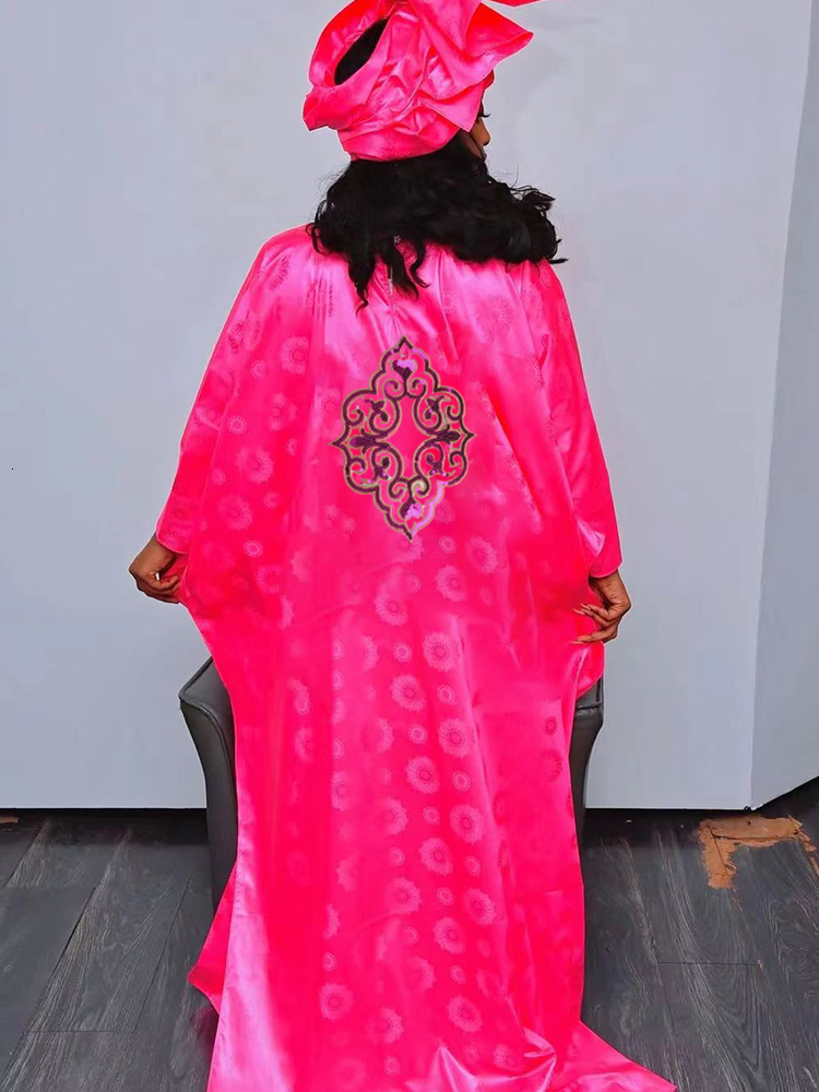Ethnic Clothing Large Size Bazin Riche Long Dresses For African Women Dashiki Robe Top Quality Evening Gowns Nigeria Party Dress 230510