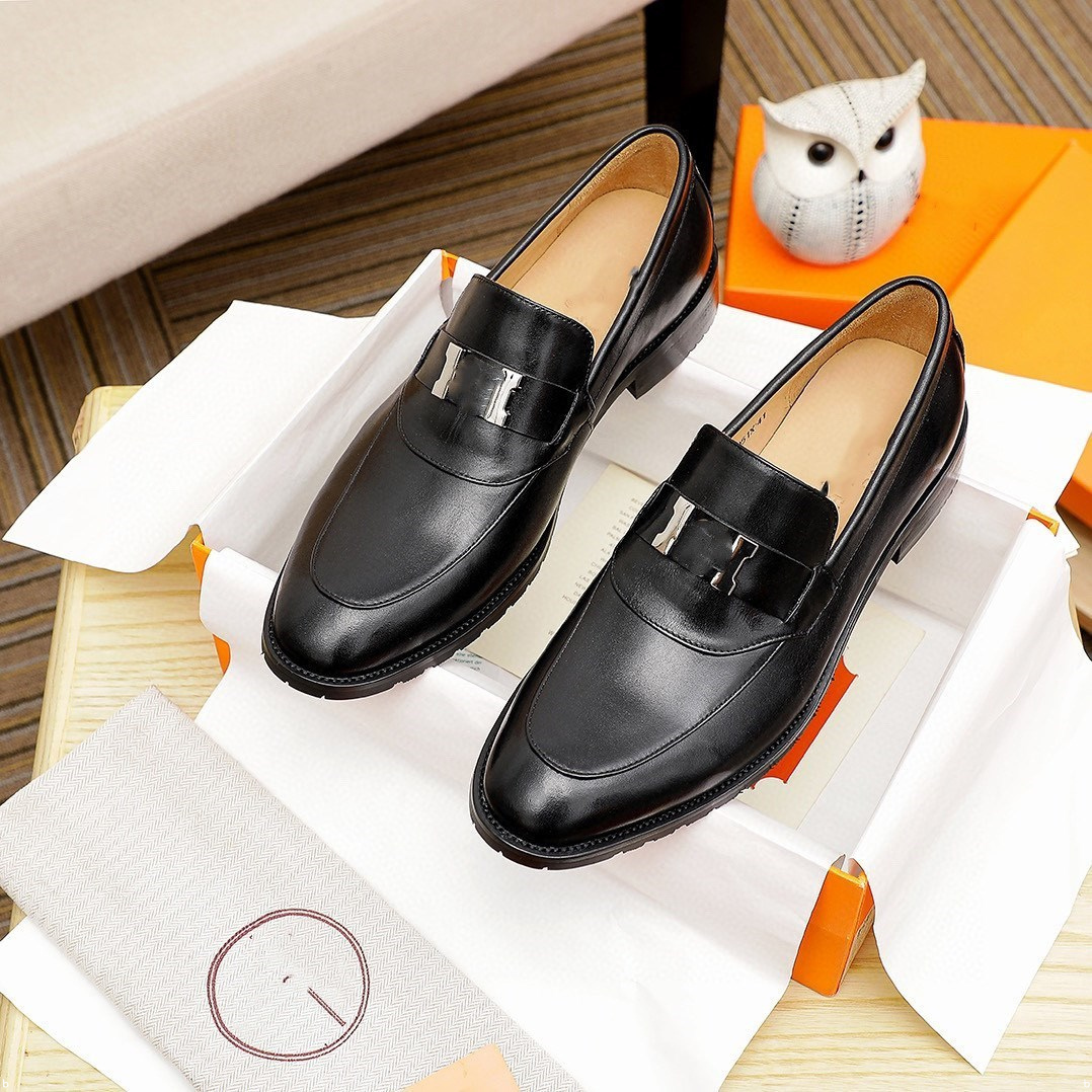 Designer Men Dress Man 2023 Spring Autumn High Quality Leather Formal luxurious Classic Business Wedding Groomsman Mens Shoes e54