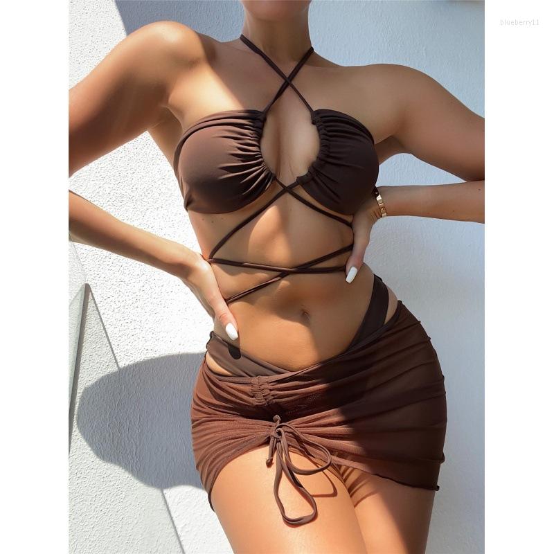 Women' Swimwear Ribbed Bandage 3 Piece Bikini Women Bodycon Beach Fashion Summer Bathing Suit Sexy High Waist Solid Push Up Female 2023, Blue
Women' Swimwear Ribbed Bandage 3 Piece Bikini Women Bodycon Beach Fashion Summer Bathing Suit Sexy High Waist Solid Push Up Female 2023, Blue