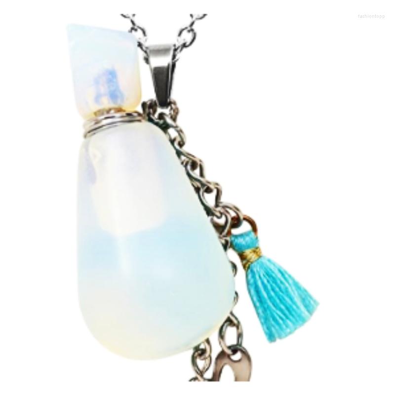 Pendant Necklaces Perfume Bottle Natural Stone Multi Color Gourd Shape Gem With Stainless Steel Accessory Fashion Pendent
Pendant Necklaces Perfume Bottle Natural Stone Multi Color Gourd Shape Gem With Stainless Steel Accessory Fashion Pendent