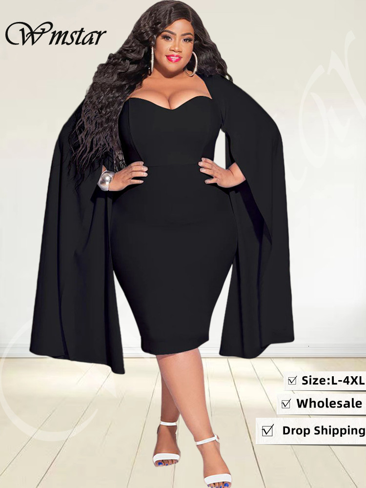 Plus size Dresses Wmstar Size Party Dres Sexy Slip Hem Long Sleeve Maxi Fashion Club Outfits Wholesale Drop 230510, White
Plus size Dresses Wmstar Size Party Dres Sexy Slip Hem Long Sleeve Maxi Fashion Club Outfits Wholesale Drop 230510, White
