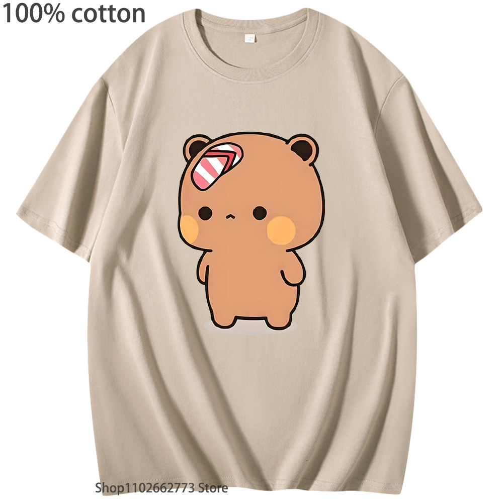 Women's TShirt Cute Dudu Was Threw Flip TShirts Flops By Bubu Since He Teases Graphic Shirt Kawaii Panda Bear Women Men 100 Cotton Tees 230510