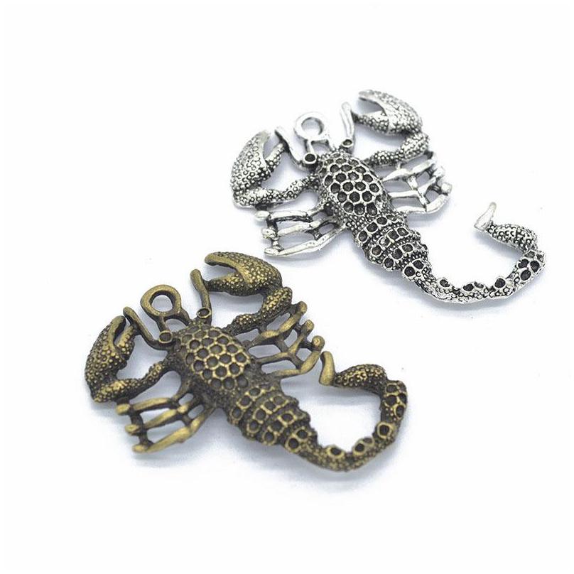 Charms 30 Pcs/Lot Large Size 38X50Mm Metal Zinc Alloy Animal Scorpions Pendant Fit Diy Jewelry Making Drop Delivery Findings Componen Dhl05
Charms 30 Pcs/Lot Large Size 38X50Mm Metal Zinc Alloy Animal Scorpions Pendant Fit Diy Jewelry Making Drop Delivery Findings Componen Dhl05