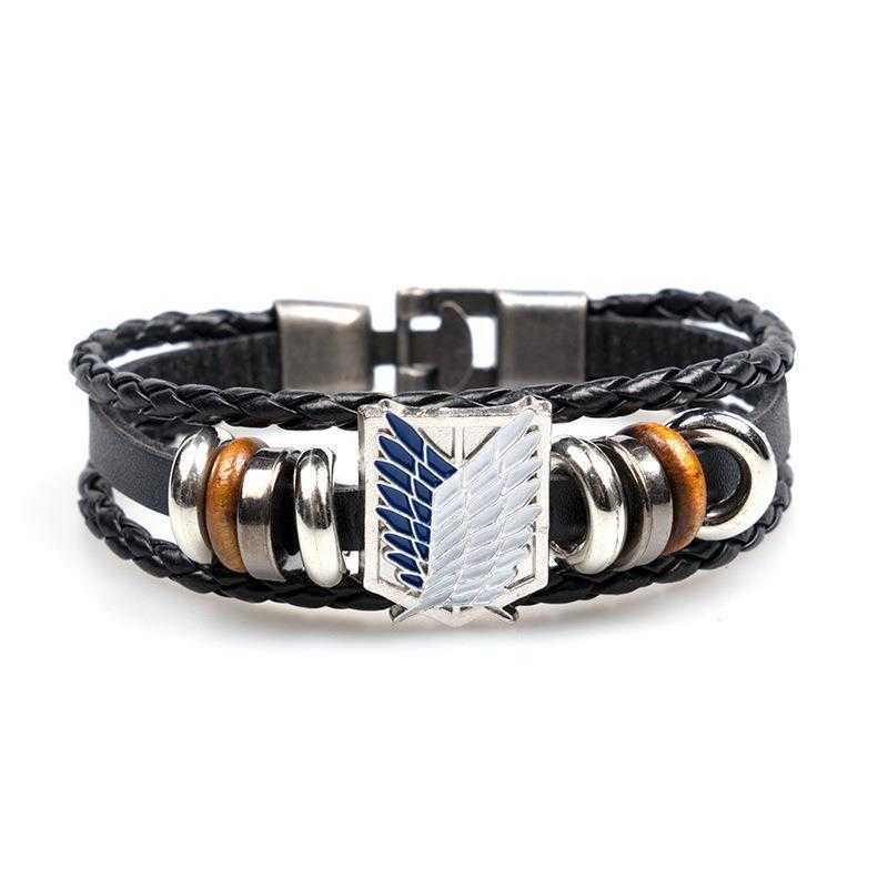 Anime Peripheral Attack On Titan Bracelet Mens Zinc Alloy Colorful Wings Of Freedom Leather
Anime Peripheral Attack On Titan Bracelet Mens Zinc Alloy Colorful Wings Of Freedom Leather