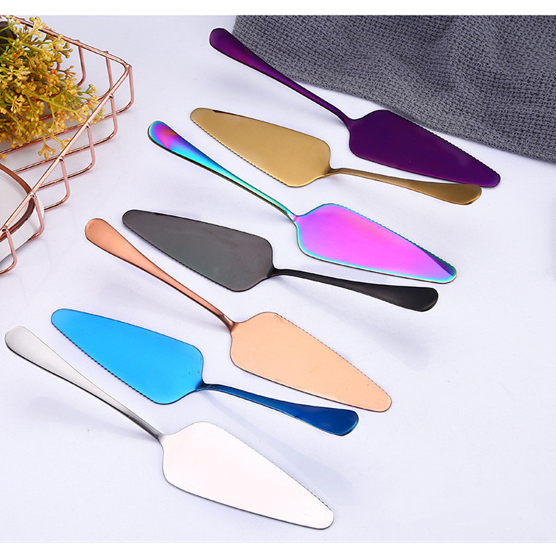 Colored Stainless Steel Cake Cutter Cake Server Cake Knife Party Festival Wedding