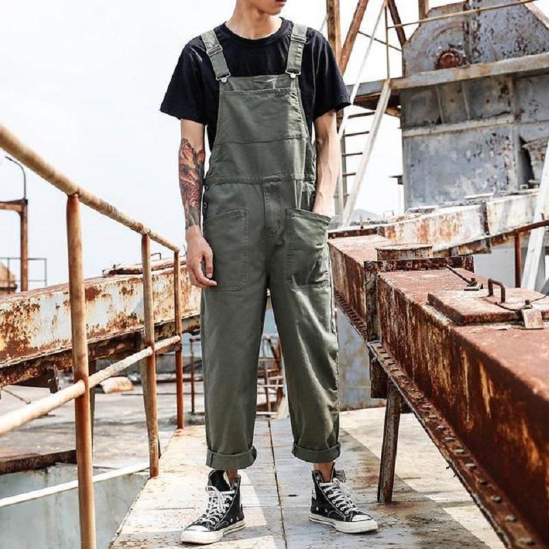 Pants 2023 Men Bib Pants Solid Color Casual Jumpsuits Streetwear Joggers Multi Pockets Fashion Suspenders Men Cargo Overalls, Army green pants
Pants 2023 Men Bib Pants Solid Color Casual Jumpsuits Streetwear Joggers Multi Pockets Fashion Suspenders Men Cargo Overalls, Army green pants
