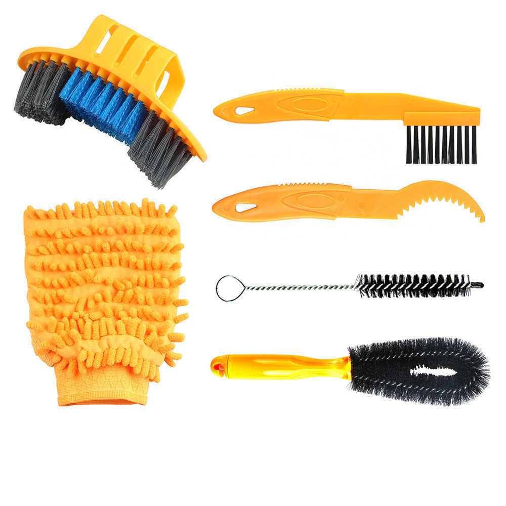 New Bike Cleaning Kit Bicycle Cycling Chain Cleaner Scrubber Brushes Mountain Bike Wash Tool Set Bicycle Repair Tools Accessories
