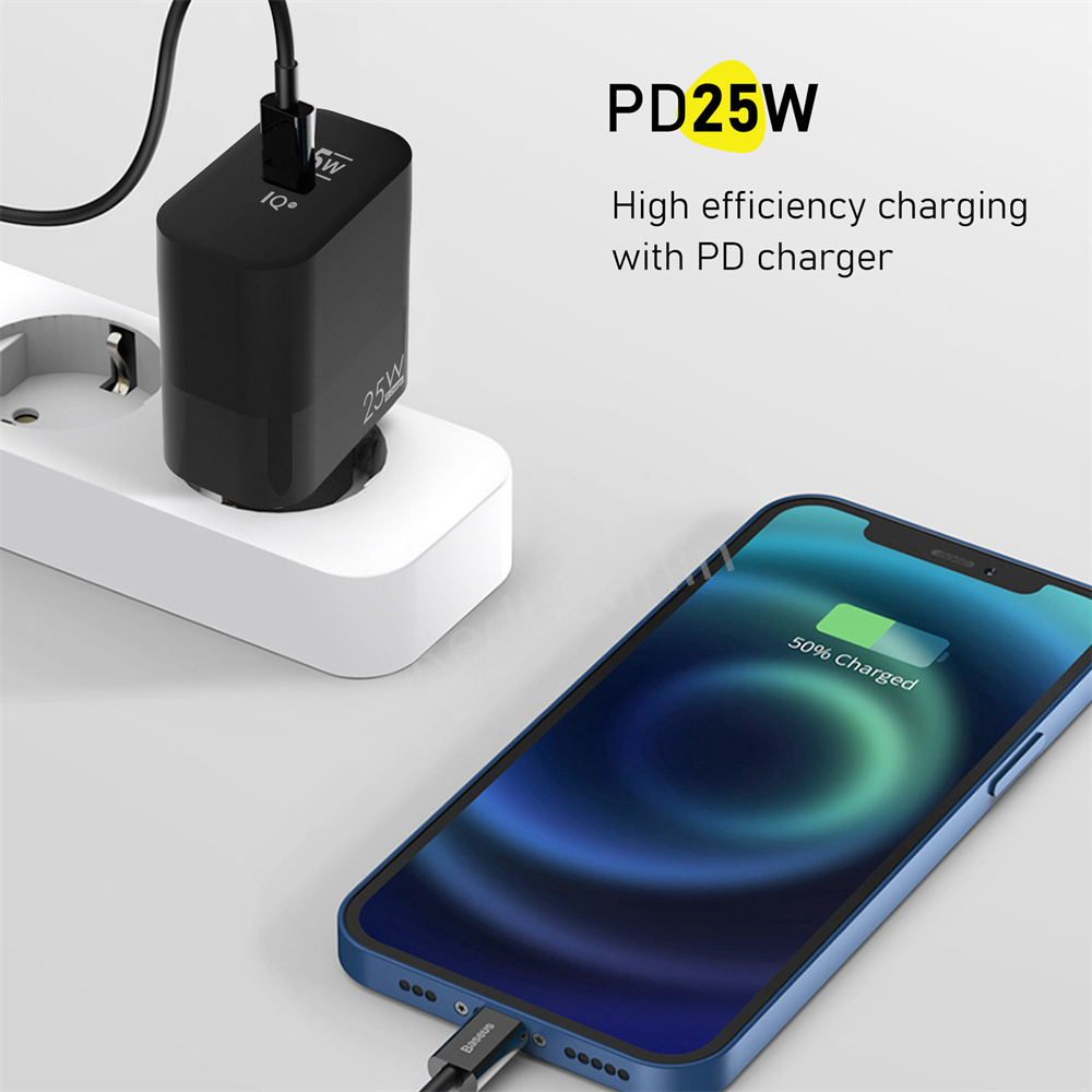 Fast Quick Phone Chargers 25W PD Type c Eu US AC Home Travel USB C Wall Charger Power Adapters For IPhone 12 13 14 15 Pro Max Samsung Htc Android phon