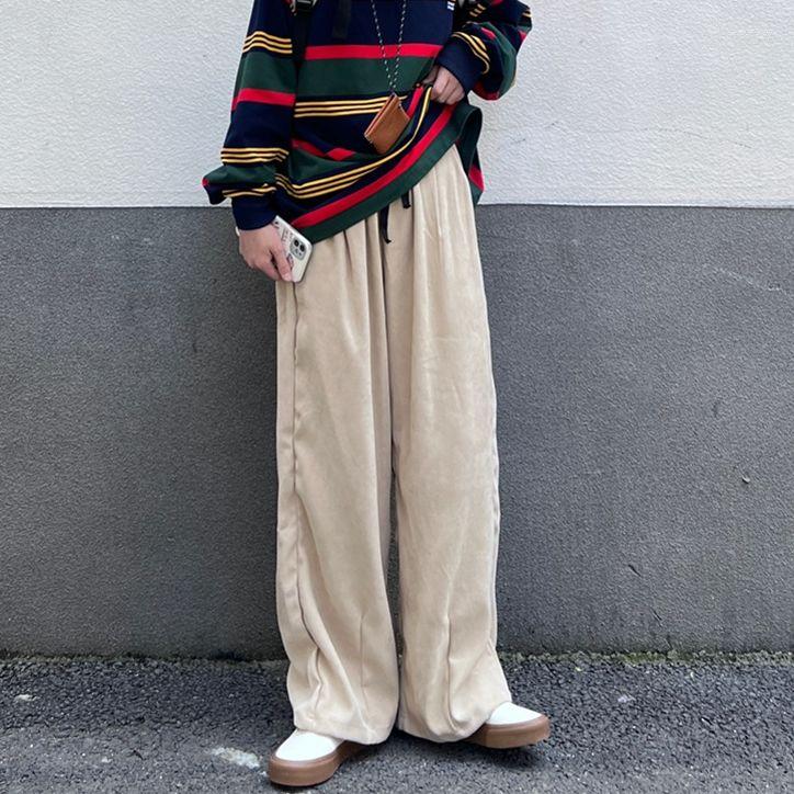 Women's Pants Retro Harajuku Loose Wide Leg Straight Men And Women Casual Solid Color Trousers Ins Sports Hip Hop Street Japanese, Brown
Women's Pants Retro Harajuku Loose Wide Leg Straight Men And Women Casual Solid Color Trousers Ins Sports Hip Hop Street Japanese, Brown