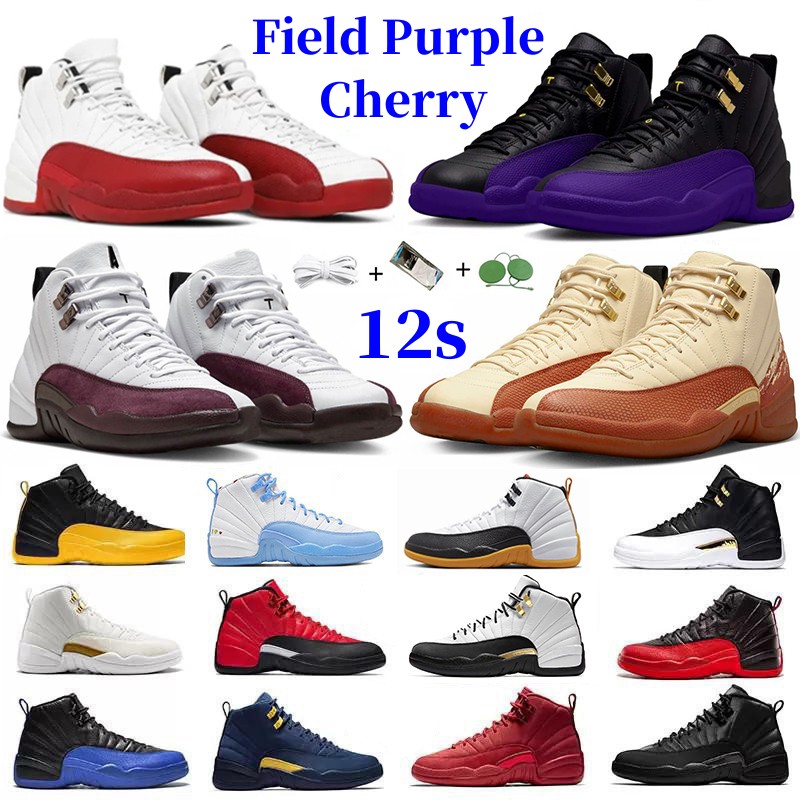 Jumpman 12s 12 basketball shoes Field Purple Cherry A Ma Maniere x Black White Game Hyper Royal Stealth University Blue Muslin men trainers sports sneakers shoe 40-47, 22
Jumpman 12s 12 basketball shoes Field Purple Cherry A Ma Maniere x Black White Game Hyper Royal Stealth University Blue Muslin men trainers sports sneakers shoe 40-47, 22