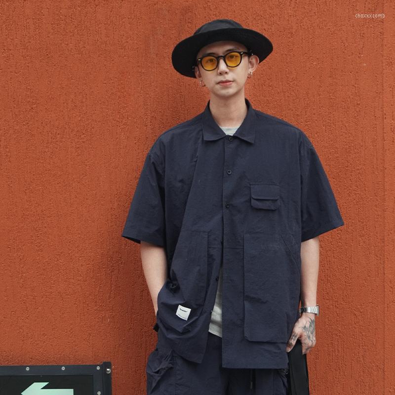 Men's Casual Shirts Men Japanese Cityboy Large Pocket Loose Short Sleeve Cargo Shirt Summer Outdoor Quick Dry Workwear Function, Cs15 navy
Men's Casual Shirts Men Japanese Cityboy Large Pocket Loose Short Sleeve Cargo Shirt Summer Outdoor Quick Dry Workwear Function, Cs15 navy