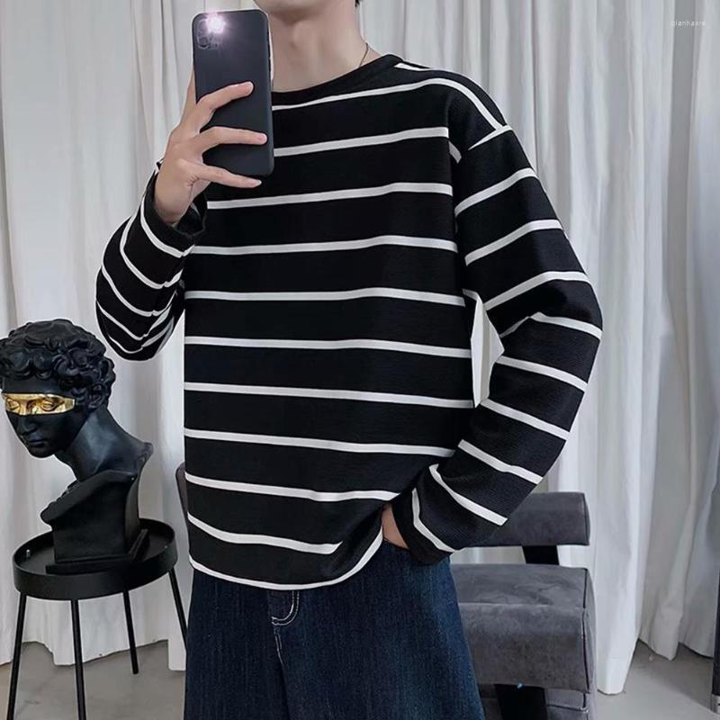 Men's T Shirts Stripe Men Long Sleeve Tshirt Male Shirt Top Tee Loose Casual Harajuku Clothing Black/White/Grey
Men's T Shirts Stripe Men Long Sleeve Tshirt Male Shirt Top Tee Loose Casual Harajuku Clothing Black/White/Grey