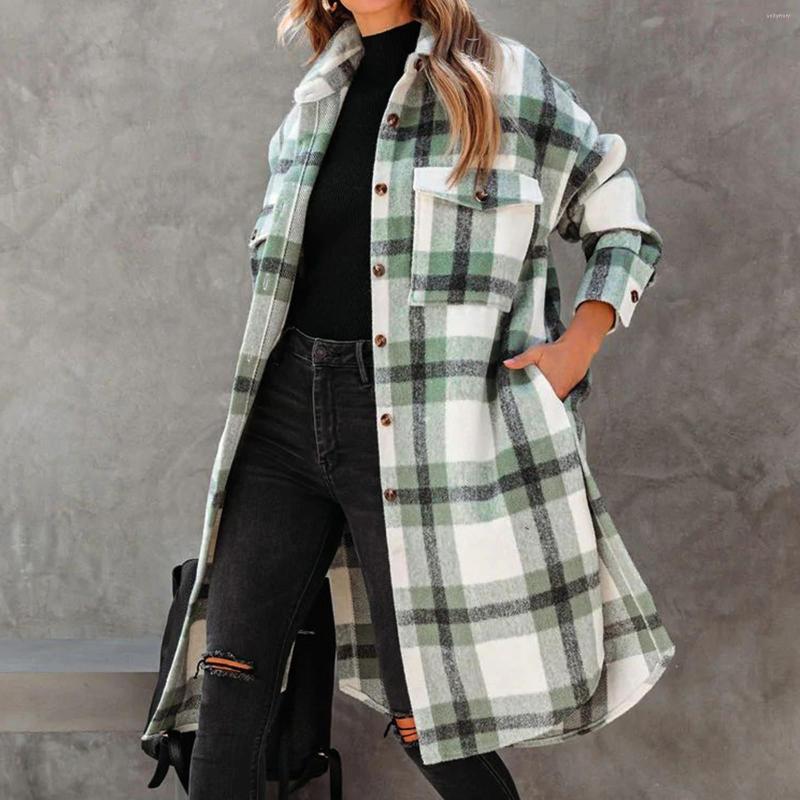 Women' Jackets Women' Overcoat Classic Button Down Plaid Printed Winter Fleece Lined Lapel Snow Coat Shirts Outwear With Shirt Hood
Women' Jackets Women' Overcoat Classic Button Down Plaid Printed Winter Fleece Lined Lapel Snow Coat Shirts Outwear With Shirt Hood