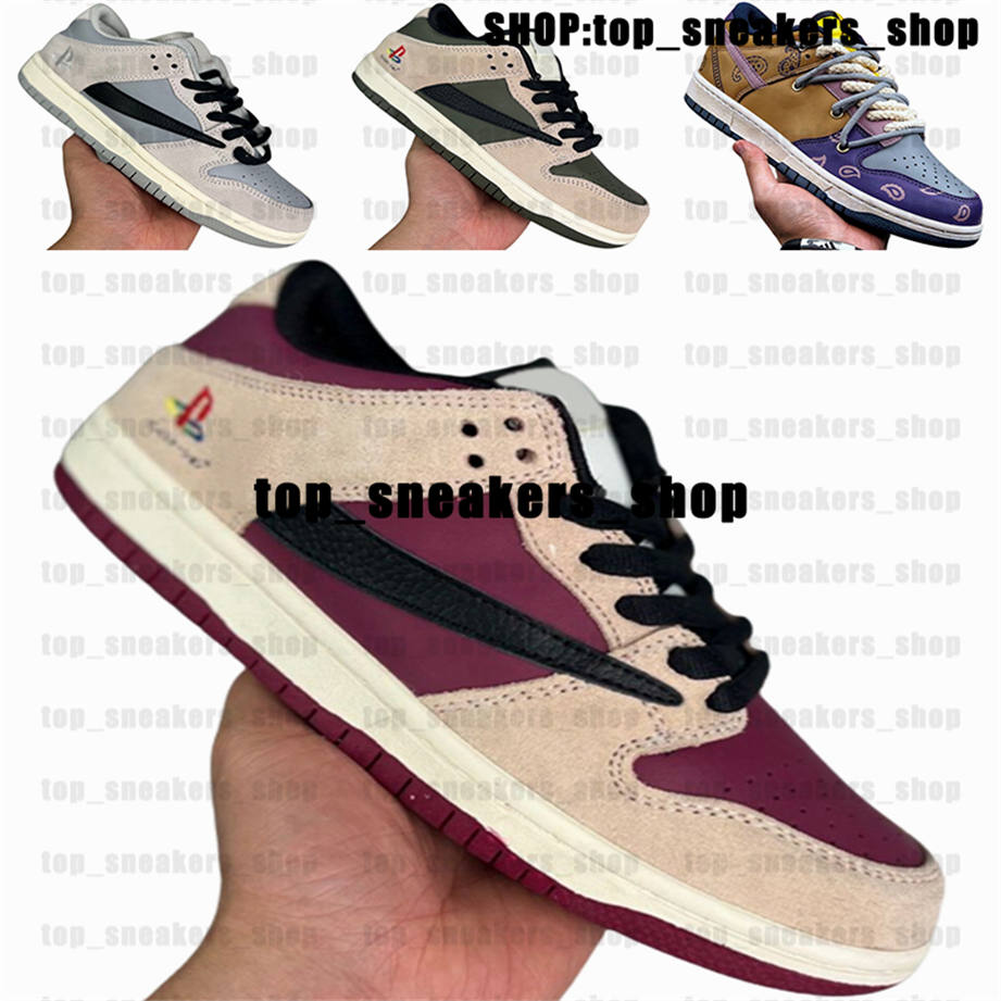 Sneakers Travis Mens Us12 Scotts SB Dunks Low Size 12 Women Shoes Running Dunksb Eur 46 Trainers Us 12 PlayStation Casual Designer Yellow Red Fashion Black Skate