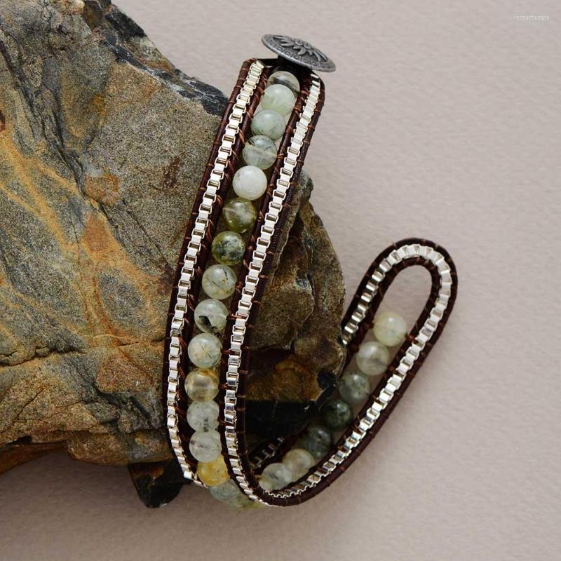 Strand Ethnic Beaded Wrap Bracelets Natural Stones Prehnite Bracelet Bohemian Gems Stone Jewelry Drop
Strand Ethnic Beaded Wrap Bracelets Natural Stones Prehnite Bracelet Bohemian Gems Stone Jewelry Drop