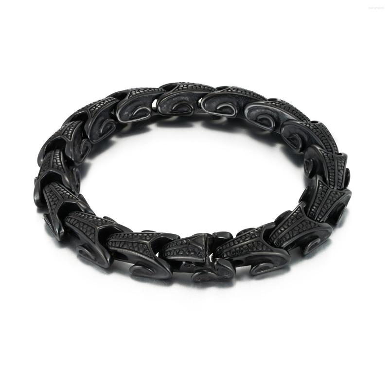 Charm Bracelets Vintage Stainless Steel Fashion Bracelet Jewelry Dragon Scale Pattern Domineering Men Cast Punk MaleKeel Wrist
Charm Bracelets Vintage Stainless Steel Fashion Bracelet Jewelry Dragon Scale Pattern Domineering Men Cast Punk MaleKeel Wrist