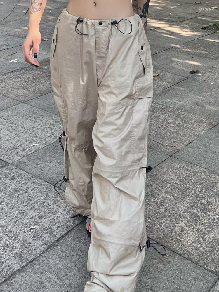 Women's Pants Women Casual Wide Leg Cargo Vintage Low Waist Drawstring Joggers Tech Solid Button Hippie Streetwear Baggy Trousers, Gray
Women's Pants Women Casual Wide Leg Cargo Vintage Low Waist Drawstring Joggers Tech Solid Button Hippie Streetwear Baggy Trousers, Gray