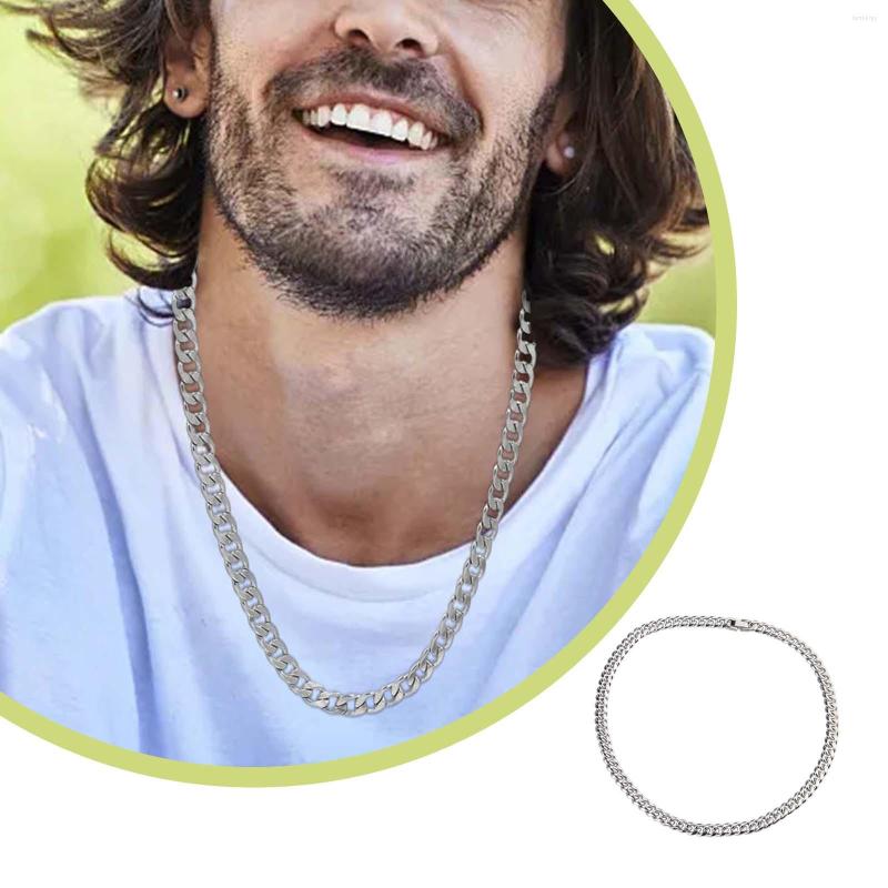 Chains Chain For Men Mens Necklace Flat Cuban Stainless Steel Jewelry Neck Link Man Boys Curb
Chains Chain For Men Mens Necklace Flat Cuban Stainless Steel Jewelry Neck Link Man Boys Curb