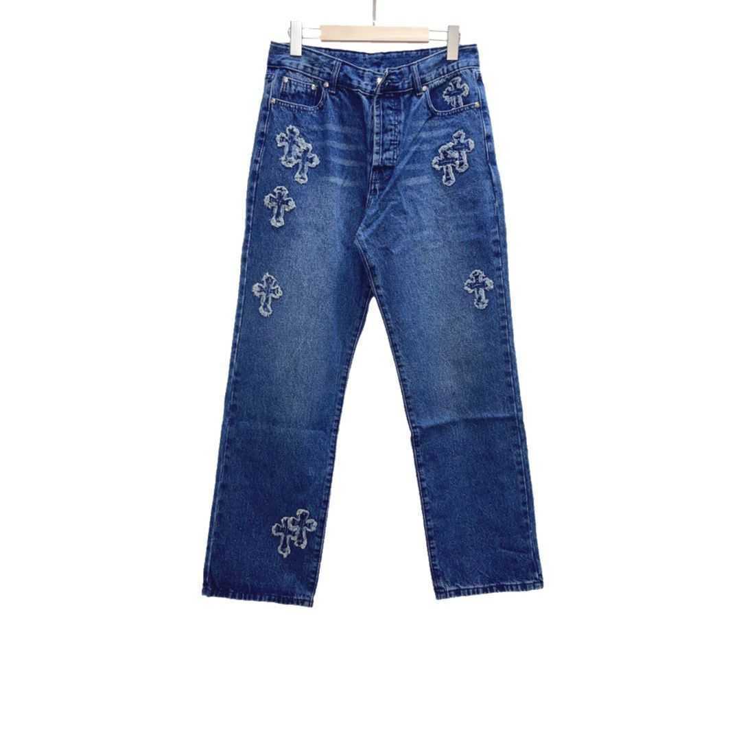 Designer Clothing CH Mens Jeans Cross Chromes Heart Correct Version of Highquality Straight Leg Denim Pants Trendy Brand Mens and Womens Embroidered Cross Cro Coupl, Blue
Designer Clothing CH Mens Jeans Cross Chromes Heart Correct Version of Highquality Straight Leg Denim Pants Trendy Brand Mens and Womens Embroidered Cross Cro Coupl, Blue