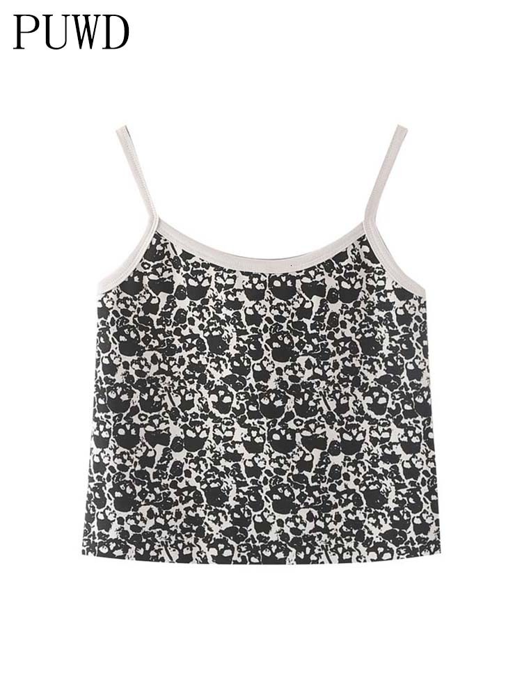 Camisoles Tanks PUWD Sexy Women Soft Cotton Print Tank Summer Fashion Ladies Falsie Slim Nightclub Style Patchwork Tops Female Chic Top 230510, Black
Camisoles Tanks PUWD Sexy Women Soft Cotton Print Tank Summer Fashion Ladies Falsie Slim Nightclub Style Patchwork Tops Female Chic Top 230510, Black
