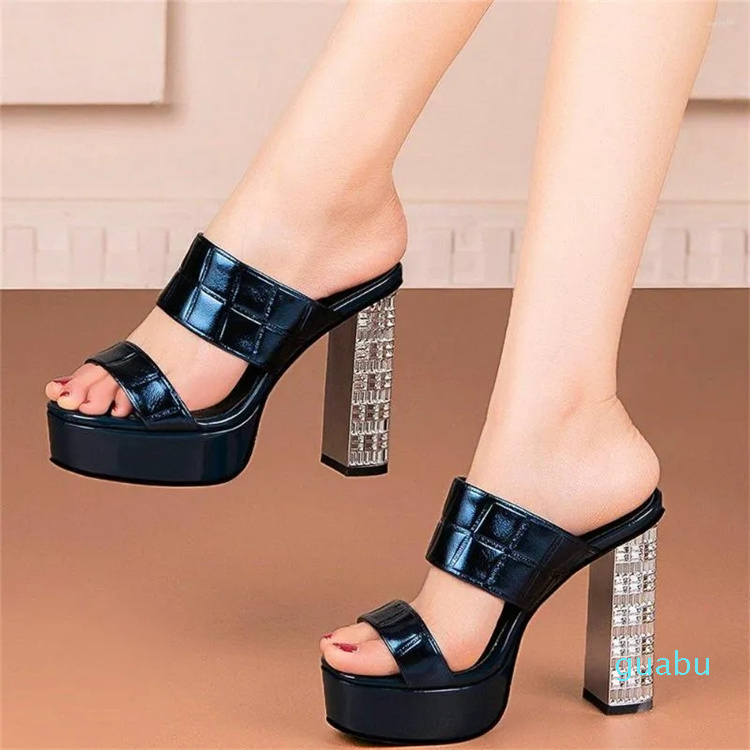 Dress Shoes Party Pumps Women Sexy Genuine Leather Strappy Platform High Heels Open Toe Slide On Slippers Diamonds Wedding Shoe, Blue
Dress Shoes Party Pumps Women Sexy Genuine Leather Strappy Platform High Heels Open Toe Slide On Slippers Diamonds Wedding Shoe, Blue
