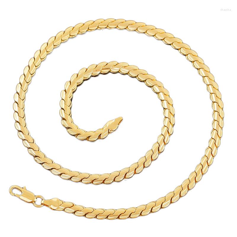 Chains 18k Gold Necklace 4mm/6mm 24 Inch Plated 24k Side Chain For Men'S Birthday Party Jewelry Gifts
Chains 18k Gold Necklace 4mm/6mm 24 Inch Plated 24k Side Chain For Men'S Birthday Party Jewelry Gifts