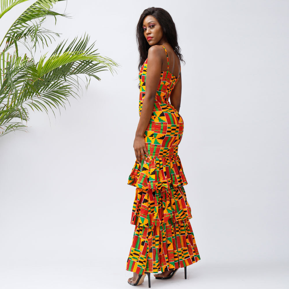 Ethnic Clothing African Dresses For Women Kente Ankara Wedding Cotton Wax Traditional 230510