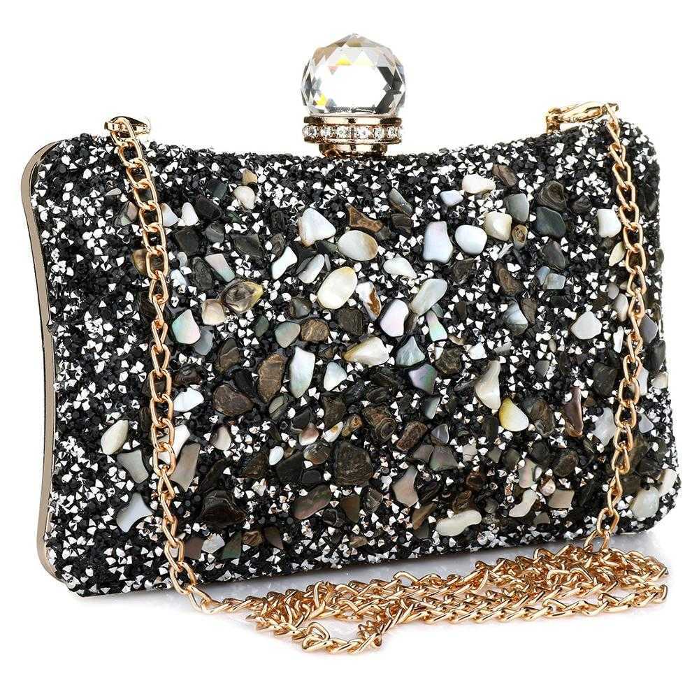 Evening Bags Diamonds Beads Bag 2023 Clutch Purse Women Fashion Chain Shoulder Female Elegant Wedding Party Clutches Pouch 230427, Black
Evening Bags Diamonds Beads Bag 2023 Clutch Purse Women Fashion Chain Shoulder Female Elegant Wedding Party Clutches Pouch 230427, Black
