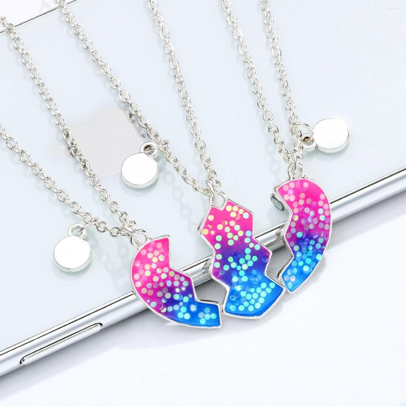 Chains Women Necklaces Fashion Round For Heartbreaking Love Necklace Good Friends Children's ThreeFriends Set
Chains Women Necklaces Fashion Round For Heartbreaking Love Necklace Good Friends Children's ThreeFriends Set