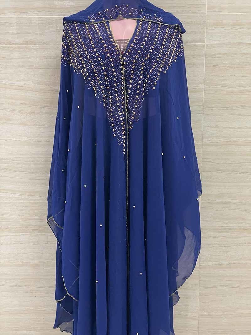 Ethnic Clothing Free Size African Sequins Dress for Women Traditional Kaftan Robe Elegant Ladies Wedding Gown Femme Party Dresses Muslim Abaya 230510