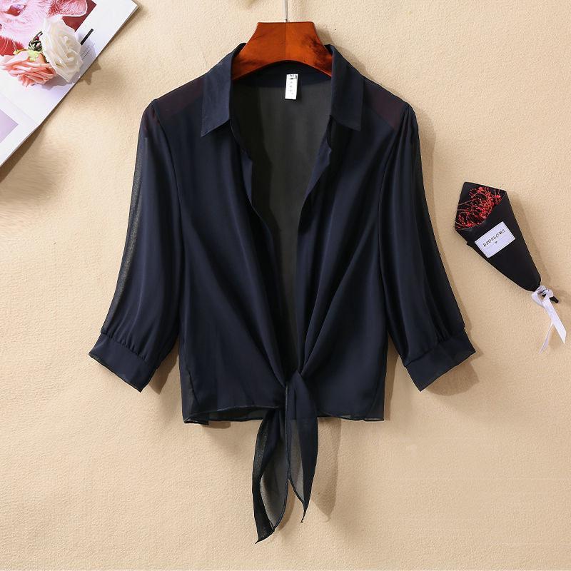Camisoles Tanks Blus Wanita Gaya Pantai Seksi 5XL Mantel Setengah Lengan Atasan Sifon Selendang Pakaian Pelindung Matahari Kardigan AC 230510