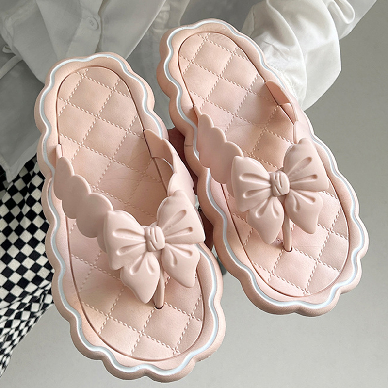 Slippers Flip-flops Cute Bow Design Women Slides Platform Summer Leisure Outdoor Soft Bathroom Woman Shoes 230510, White
Slippers Flip-flops Cute Bow Design Women Slides Platform Summer Leisure Outdoor Soft Bathroom Woman Shoes 230510, White