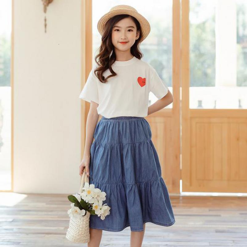 Skirts To 16 Years Spring Summer Girls Skirt Denim Teenage Kids Clothes For Mommy And Me 100% Cotton Cover Knee Ruffles Skirt 230510, Light blue
Skirts To 16 Years Spring Summer Girls Skirt Denim Teenage Kids Clothes For Mommy And Me 100% Cotton Cover Knee Ruffles Skirt 230510, Light blue