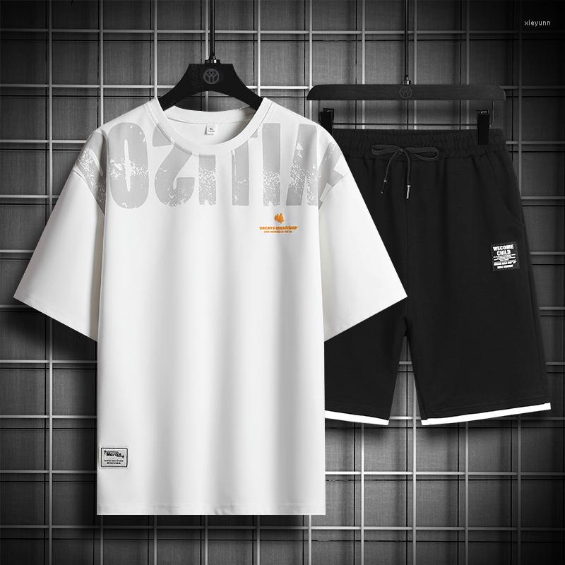 Men's Tracksuits Summer Trendy Letter Print Mens Set Short Sleeve Tshirt And Shorts Two Piece Vintage Streetwear Male Sports Runnig Suit, Nypy6882 darkgrey
Men's Tracksuits Summer Trendy Letter Print Mens Set Short Sleeve Tshirt And Shorts Two Piece Vintage Streetwear Male Sports Runnig Suit, Nypy6882 darkgrey