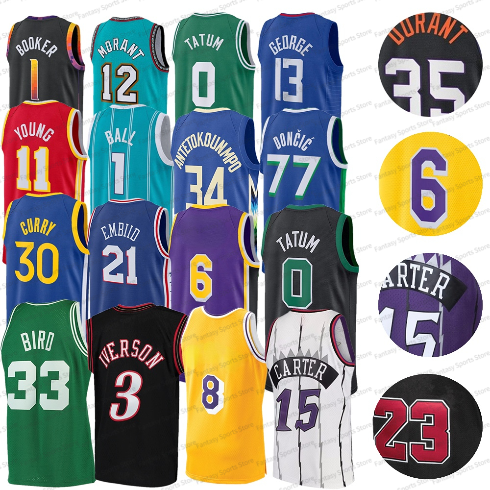 Men's Boys Basketball Jersey 0 Jayson Tatum 32 Shaquille ONeal 15 Vince Carter Stephen Curry James Larry Bird Michael 12 Ja Morant 1 Booker Paul Durant Red Youth Shirts, Stitched jersey
Men's Boys Basketball Jersey 0 Jayson Tatum 32 Shaquille ONeal 15 Vince Carter Stephen Curry James Larry Bird Michael 12 Ja Morant 1 Booker Paul Durant Red Youth Shirts, Stitched jersey