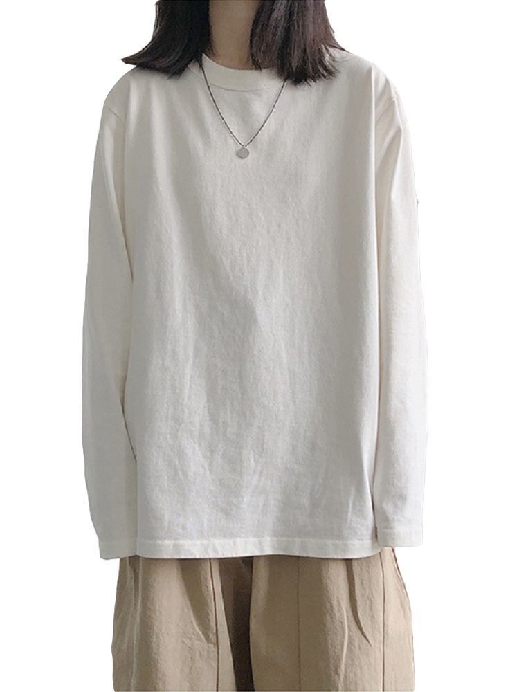 Women's TShirt Women Long Sleeve Tshirt Oversized Casual Basic Solid Female Tops ONeck Loose Tee Fashion Tshirts SXXL 230510