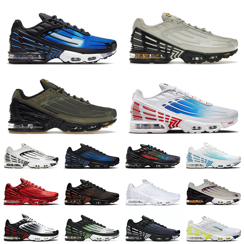 Des Chaussures Plus 3 Tn III Running Shoes Tuned Tn3 Aqua Black Bone Olive Rainbow Laser Blue Triple White Tns Men Women Trainers Sneakers, A48 39-46
Des Chaussures Plus 3 Tn III Running Shoes Tuned Tn3 Aqua Black Bone Olive Rainbow Laser Blue Triple White Tns Men Women Trainers Sneakers, A48 39-46