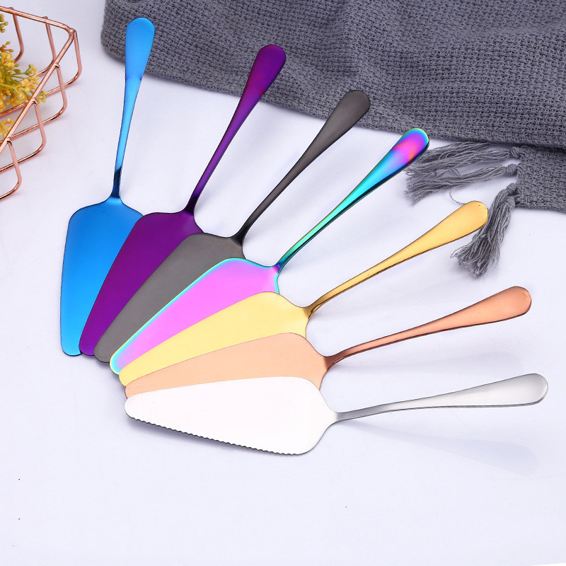 Colored Stainless Steel Cake Cutter Cake Server Cake Knife Party Festival Wedding