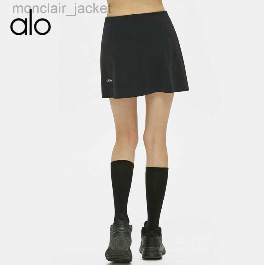 Desginer Alos Yoga Shorts Sports Short Skirt Wrapped Hip with Inner Lining Safety Pant Pocket A-line Skirt Solid Color Trendy Ins Tennis Dress 23SSA, Black
Desginer Alos Yoga Shorts Sports Short Skirt Wrapped Hip with Inner Lining Safety Pant Pocket A-line Skirt Solid Color Trendy Ins Tennis Dress 23SSA, Black
