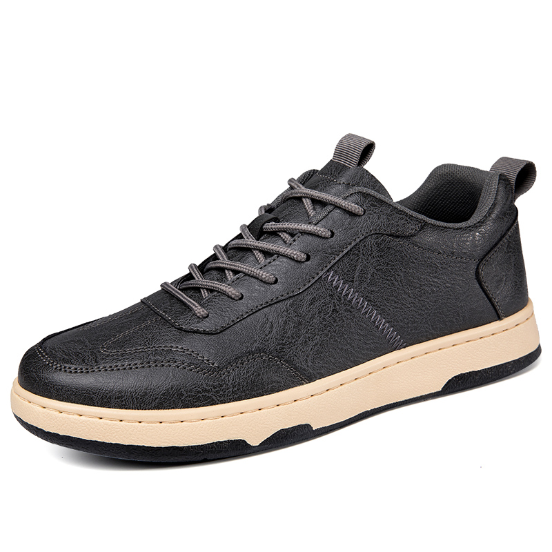 Low-Top Autumn and Winter Mens Leather Casual Thick Bottom Board Shoes Mens Shoes Fashion Versatile Non-Slip Mens Shoes, Grey
Low-Top Autumn and Winter Mens Leather Casual Thick Bottom Board Shoes Mens Shoes Fashion Versatile Non-Slip Mens Shoes, Grey