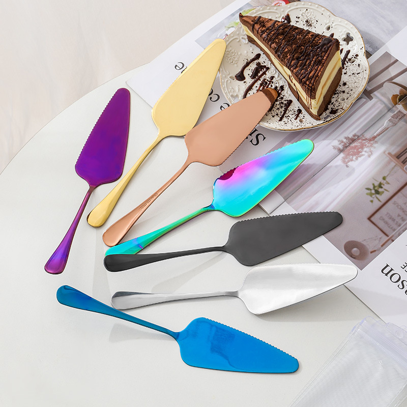 Colored Stainless Steel Cake Cutter Cake Server Cake Knife Party Festival Wedding