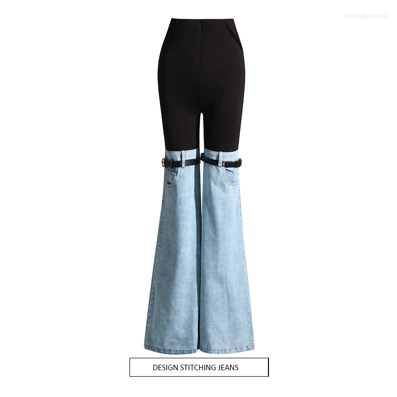 Women' Jeans Spring Summer Mop Women' Micro-flared Loose High-waist Original Design Niche Slim High-waisted Patchwork Denim Pants, Blue
Women' Jeans Spring Summer Mop Women' Micro-flared Loose High-waist Original Design Niche Slim High-waisted Patchwork Denim Pants, Blue