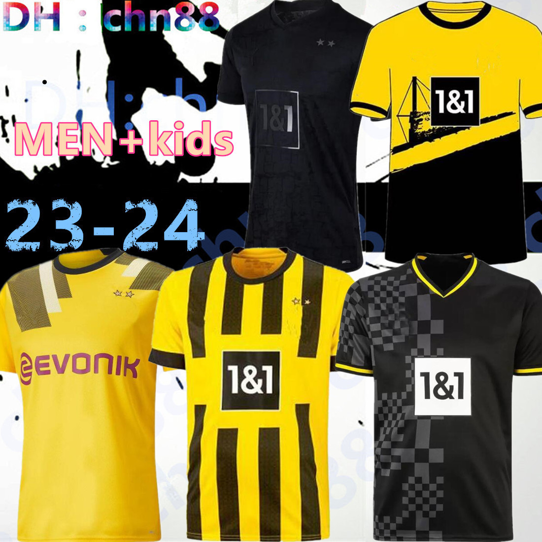 HALLER soccer jerseys 23 24 football shirt REUS REYNA DORTMUND NEONGELB BELLINGHAM HUMMELS BRANDT WITSEL men kids kit maillot de foot 2023 2024 tops All black special, 22-23 away
HALLER soccer jerseys 23 24 football shirt REUS REYNA DORTMUND NEONGELB BELLINGHAM HUMMELS BRANDT WITSEL men kids kit maillot de foot 2023 2024 tops All black special, 22-23 away